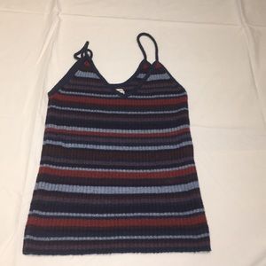 American Eagle Multi Colored Striped Knit Tank